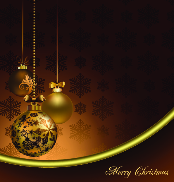 free vector Gorgeous christmas element vector